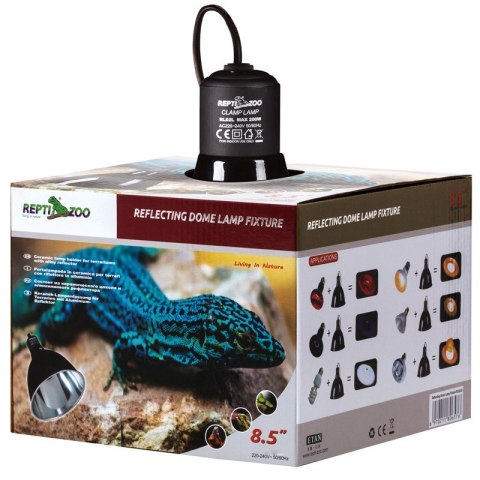 Repti-Zoo Oprawka z kloszem na żarówkę do 150W Repti-Zoo Oprawka z kloszem na żarówkę do 150W