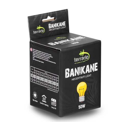 Terrario Banikane Neodymium Light - żarówka grzewcza neodymowa 50W Terrario Banikane Neodymium Light - żarówka grzewcza neodymowa 50W