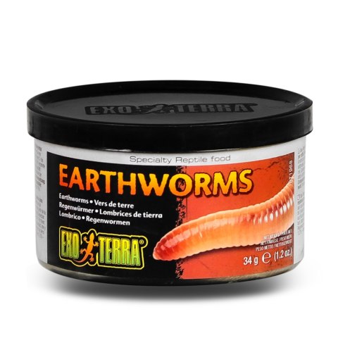 EXO TERRA Earthworms - pokarm w puszce dżdżownice EXO TERRA Earthworms - pokarm w puszce dżdżownice