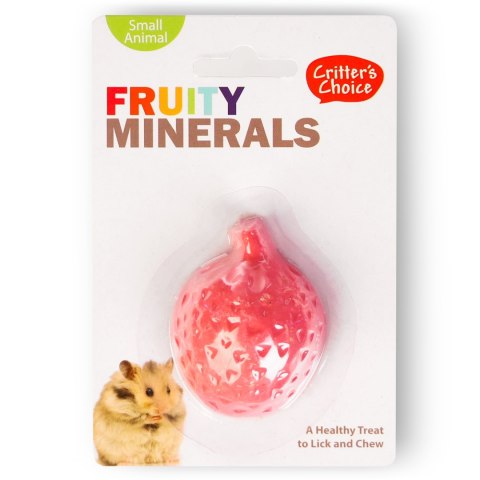 HappyPet Fruity Minerals 30g - kostka wapienna truskawkowa HappyPet Fruity Minerals 30g - kostka wapienna truskawkowa