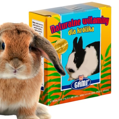 Gami - naturalne witaminy dla królika 200g Gami - naturalne witaminy dla królika 200g