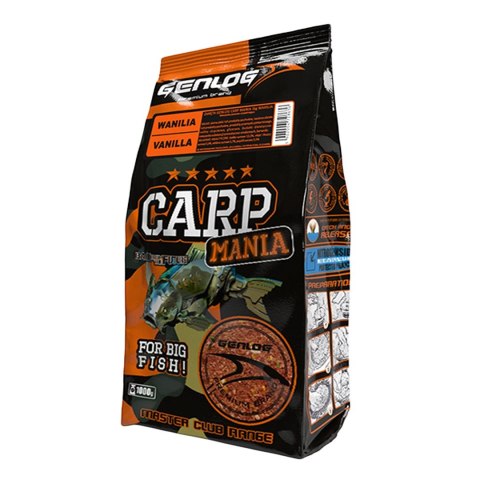 Genlog Carp Mania Wanilia - zanęta na karpie 1kg Genlog Carp Mania Wanilia - zanęta na karpie 1kg