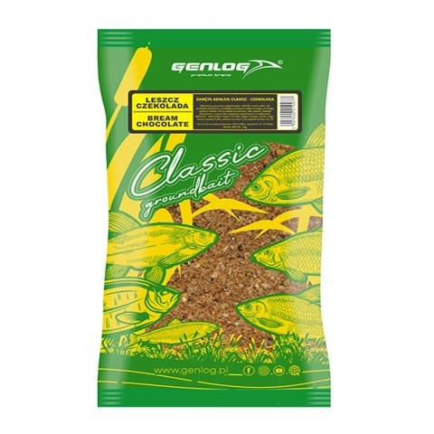 Genlog Classic Czekolada - zanęta na leszcze 1kg Genlog Classic Czekolada - zanęta na leszcze 1kg