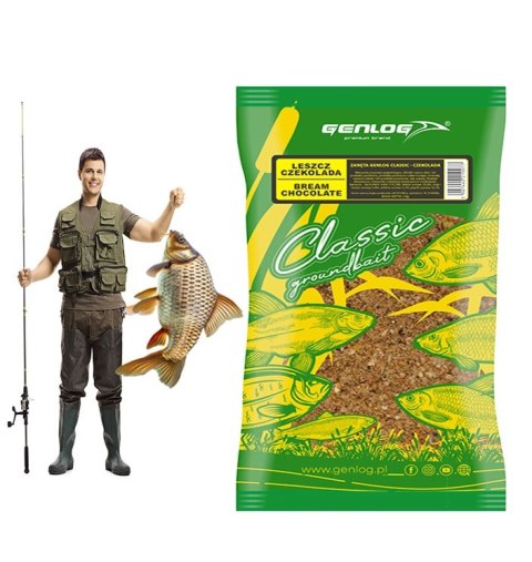 Genlog Classic Czekolada - zanęta na leszcze 1kg Genlog Classic Czekolada - zanęta na leszcze 1kg