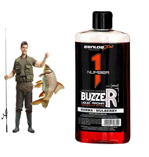 Genlog Buzzer Morwa - płynny dodatek do zanęt 250ml Genlog Buzzer Morwa - płynny dodatek do zanęt 250ml
