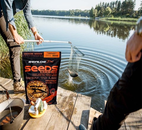 Genlog Cooked Seeds - ziarna wędkarskie, kukurydza wanilia 1l Genlog Cooked Seeds - ziarna wędkarskie, kukurydza wanilia 1l