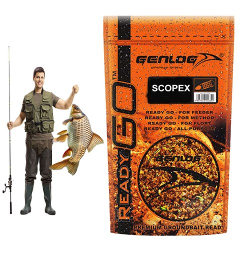Genlog ReadyGo Scopex - zanęta na ryby 0,8kg Genlog ReadyGo Scopex - zanęta na ryby 0,8kg