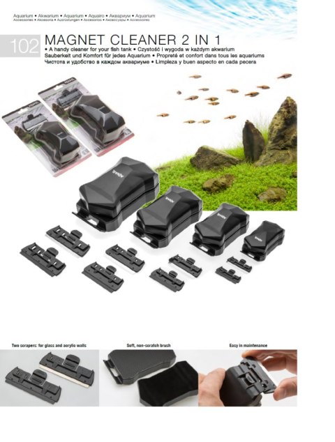 Aquael Magnet Cleaner 2W1 S - 3-6 Mm Magnetyczny Czyścik Żyletka - Nowość Aquael Magnet Cleaner 2W1 S - 3-6 Mm Magnetyczny Czyścik Żyletka - Nowość