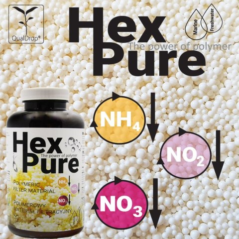 Qualdrop Hexpure 150ml Polimerowy materiał filtracyjny Qualdrop Hexpure 150ml Polimerowy materiał filtracyjny