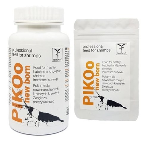 Qualdrop PIKOo New Born 50g pokarm dla nowonarodzonych i młodych krewetek Qualdrop PIKOo New Born 50g pokarm dla nowonarodzonych i młodych krewetek