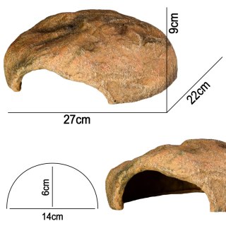 Terrario Gecko Cave L - ozdoba do terrarium 27x22x9 cm