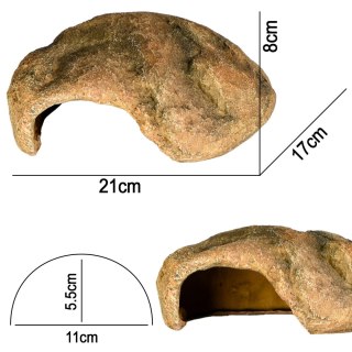 Terrario Gecko Cave M - ozdoba do terrarium 21x17x8 cm