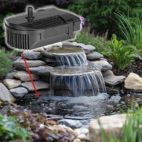 Kruger Meier FountainPure 4000 - fontanna, filtr i pompa wody do oczka wodnego
