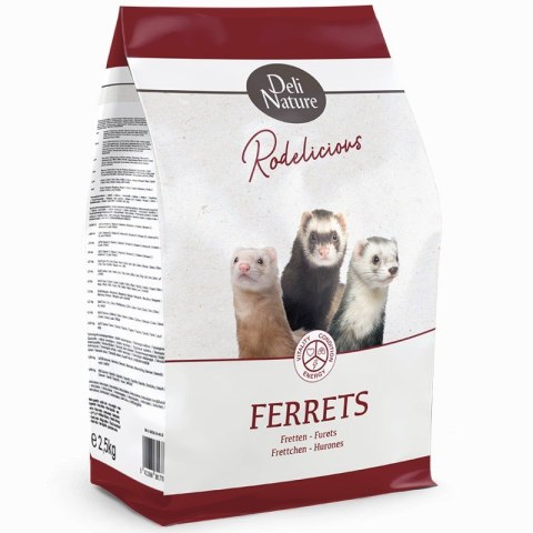 Deli Nature Rodelicious Frettchen - kompletna karma dla fretek 2,5kg Deli Nature Rodelicious Frettchen - kompletna karma dla fretek 2,5kg