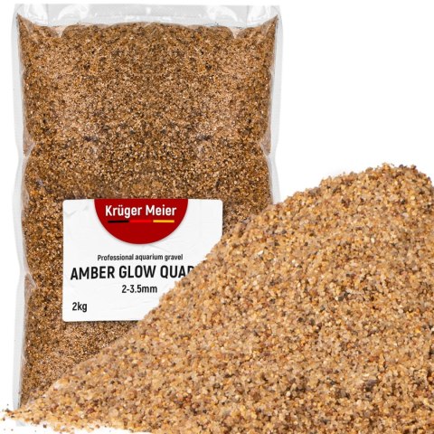 Kruger Meier Amber Głów Quartz 2-3,5 mm - Żwirek akwarystyczny 2 kg