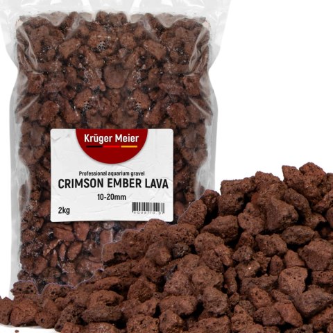 Kruger Meier Crimson Ember Lava 10-20 mm - Lawowe podłoże strukturalne 2 kg