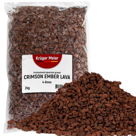 Kruger Meier Crimson Ember Lava 4-8 mm - Lawowe podłoże filtracyjne 2 kg