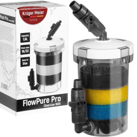 Kruger Meier FlowPure Pro 1600 - prefiltr kubełkowy zewnętrzny 16/22 Kruger Meier FlowPure Pro 1600 - prefiltr kubełkowy zewnętrzny 16/22