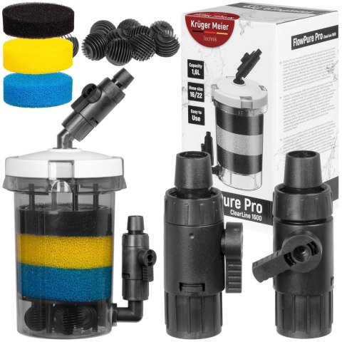 Kruger Meier FlowPure Pro 1600 - prefiltr kubełkowy zewnętrzny 16/22 Kruger Meier FlowPure Pro 1600 - prefiltr kubełkowy zewnętrzny 16/22