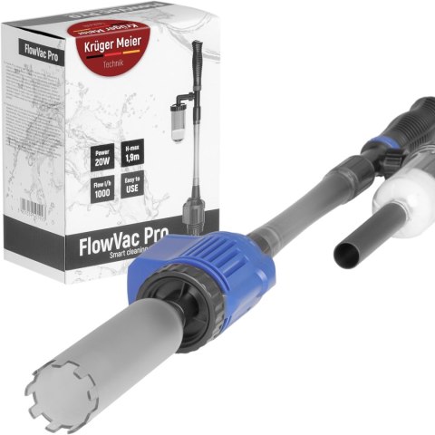 Kruger Meier FlowVac Pro - odmulacz automatyczny z filtrem wody Kruger Meier FlowVac Pro - odmulacz automatyczny z filtrem wody