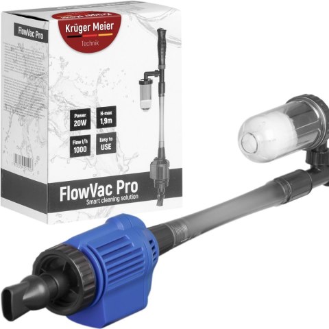 Kruger Meier FlowVac Pro - odmulacz automatyczny z filtrem wody Kruger Meier FlowVac Pro - odmulacz automatyczny z filtrem wody