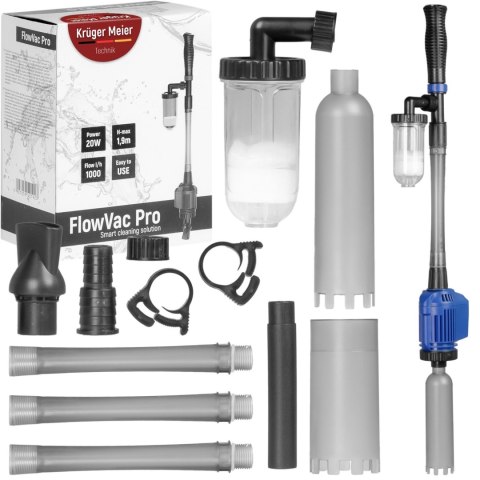 Kruger Meier FlowVac Pro - odmulacz automatyczny z filtrem wody Kruger Meier FlowVac Pro - odmulacz automatyczny z filtrem wody
