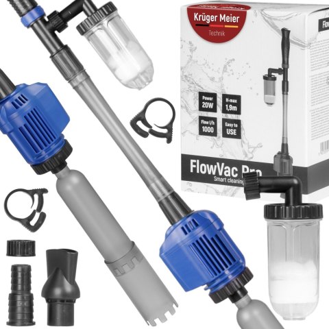 Kruger Meier FlowVac Pro - odmulacz automatyczny z filtrem wody Kruger Meier FlowVac Pro - odmulacz automatyczny z filtrem wody