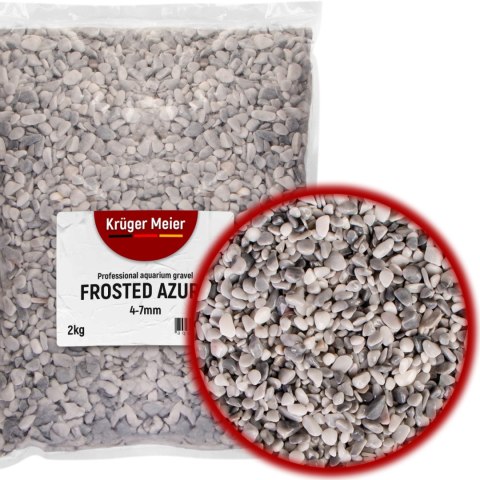 Kruger Meier Frosted Azure 4-7 mm - Żwirek akwarystyczny 2 kg