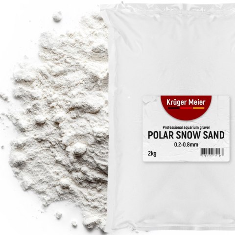 Kruger Meier Polar Snow Sand 0,2-0,8 mm - Piasek do akwarium