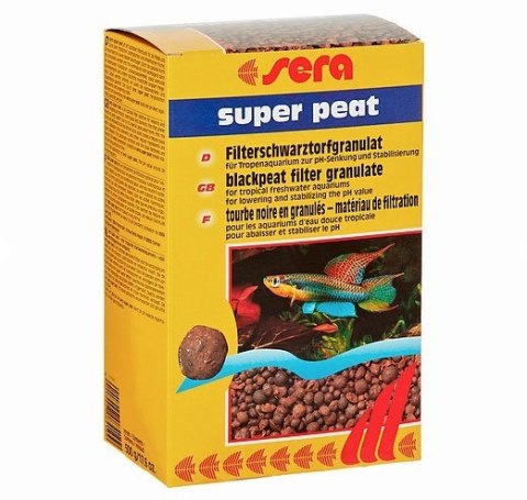 Sera Super Peat - granulat torfu czarnego 500g Sera Super Peat - granulat torfu czarnego 500g